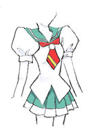 The classic school girl's uniform.